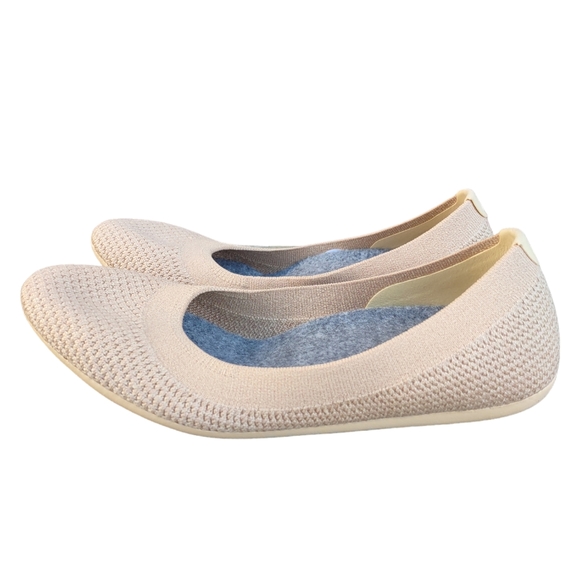Allbirds Size 6 Tree Breezers Lux Beige Knit Ballet Flats - Picture 4 of 14